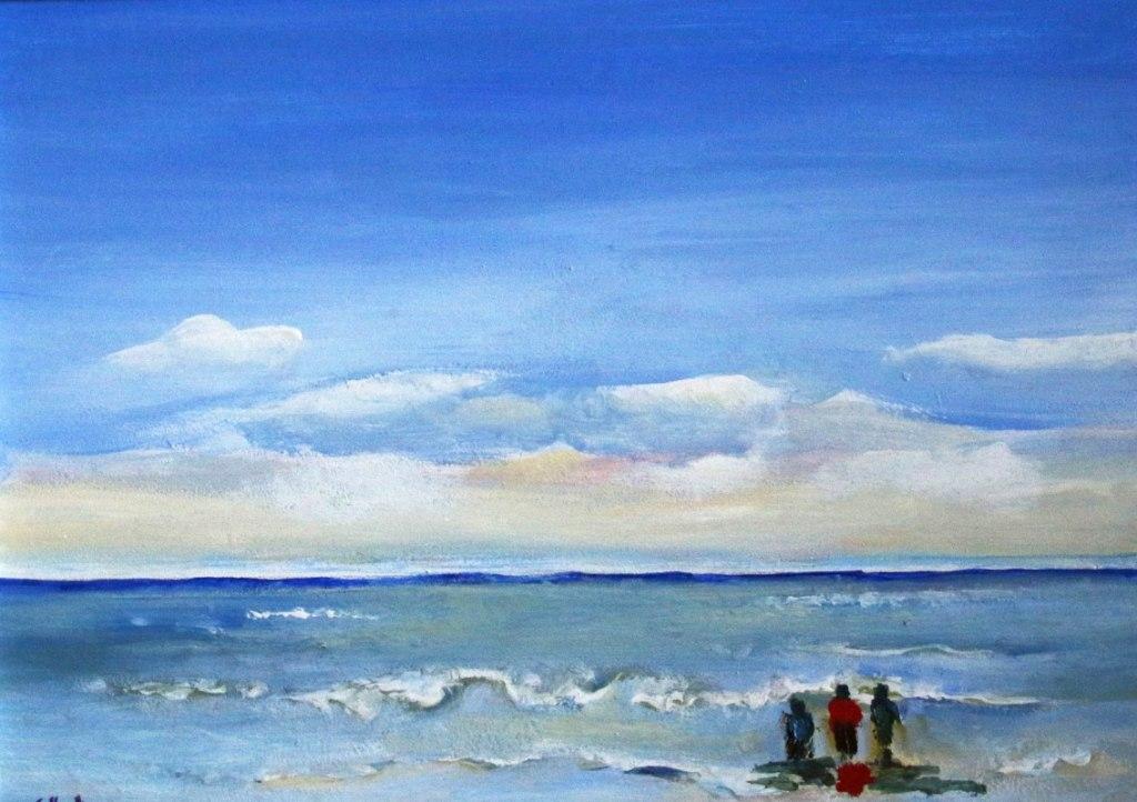 Blue Horizon Bay- Oil Painting